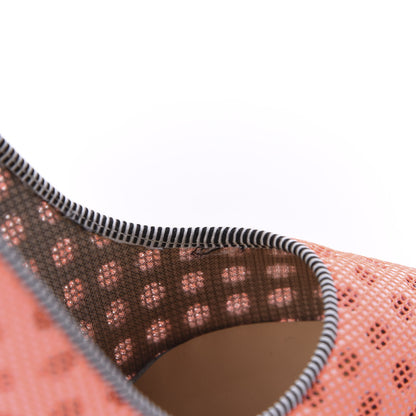 Christian Louboutin Matt Pattent Mesh Glitter Sporty 100 Spike Pumps 36.5 Orange Fluo 11 of 12
