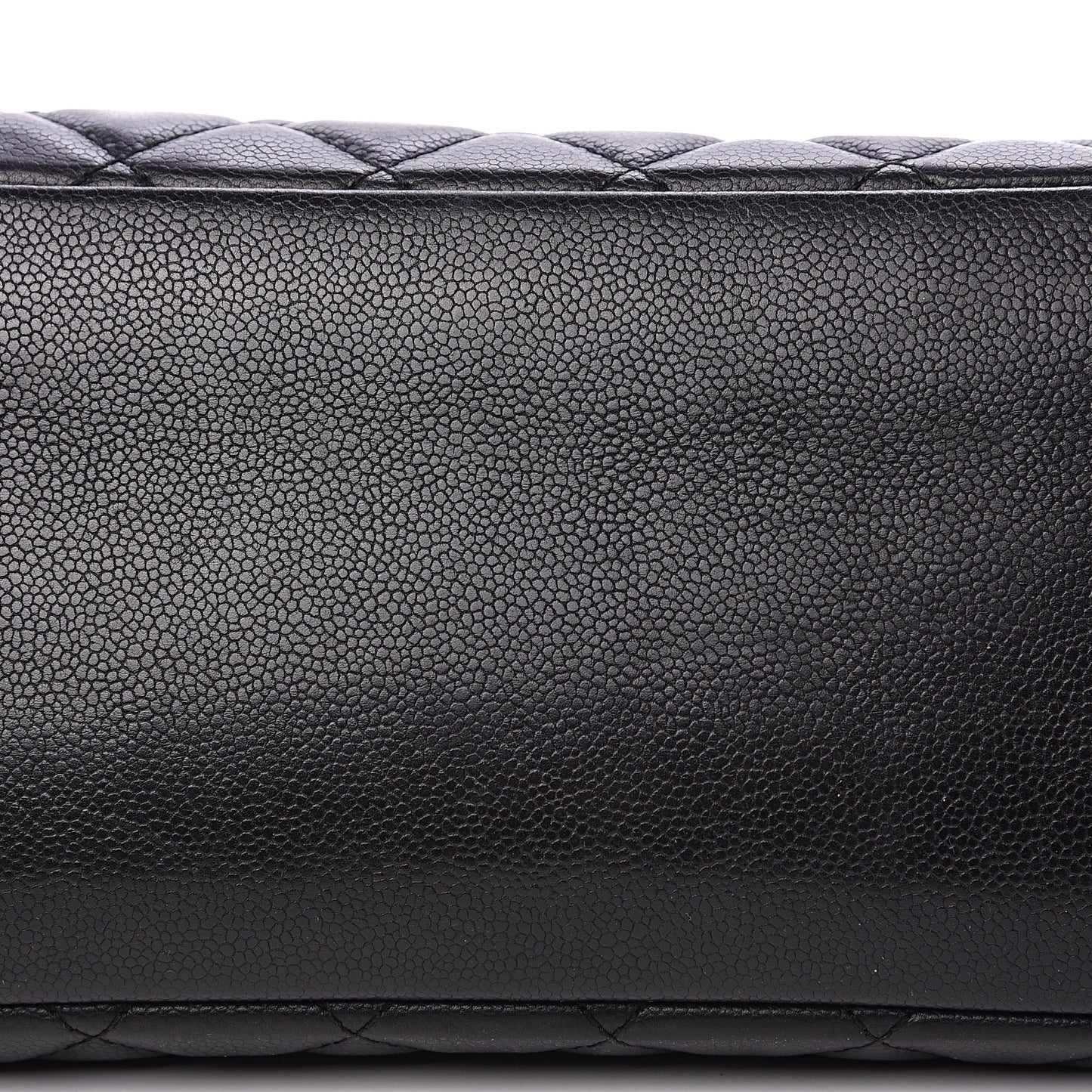 Caviar Quilted Grand Shopping Tote GST Black