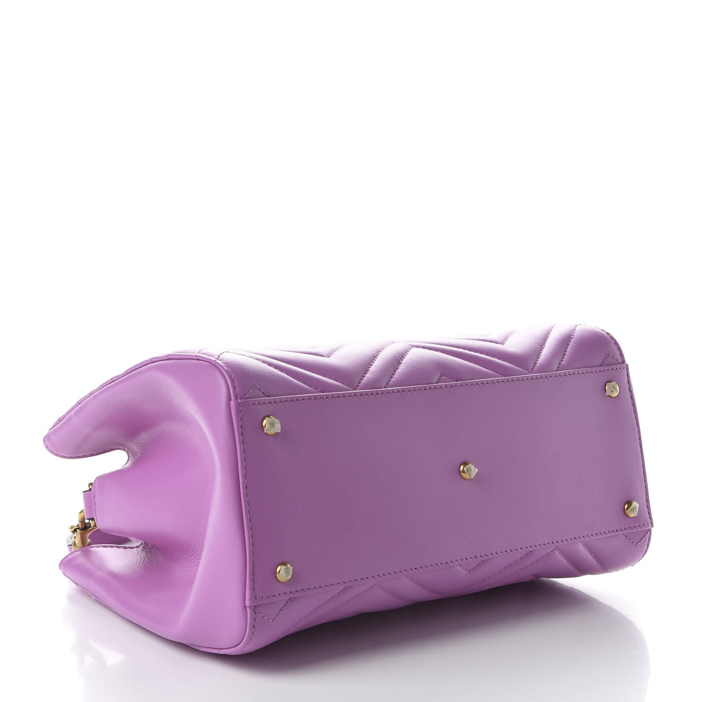 Calfskin Matelasse Small GG Marmont Tote Candy Mousse