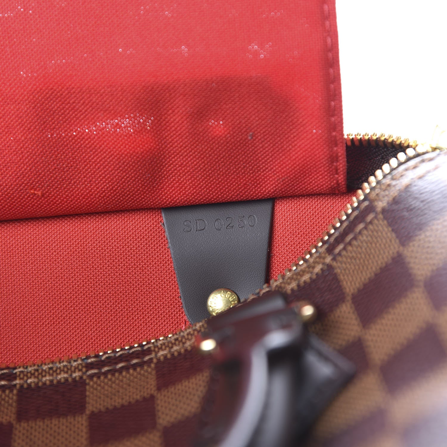 Louis Vuitton Damier Ebene Speedy Bandouliere 25 9 of 10