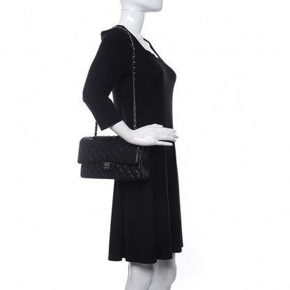 Chanel Caviar Quilted Medium Double Flap Black 2 of 11