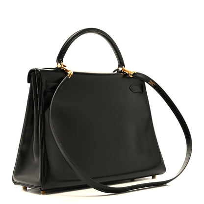 Hermes Box Kelly Retourne 32 Black 3 of 10