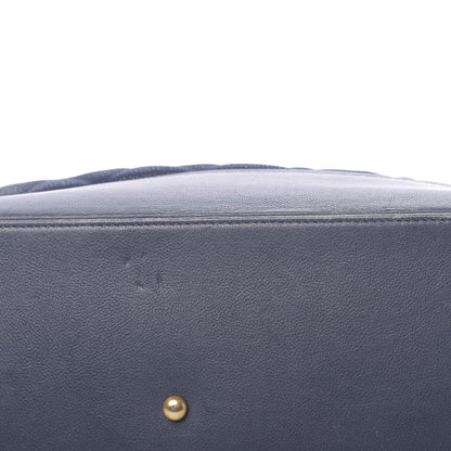 Chanel Iridescent Caviar Quilted Globe Trotter Shopping Tote Navy Blue 12 of 17