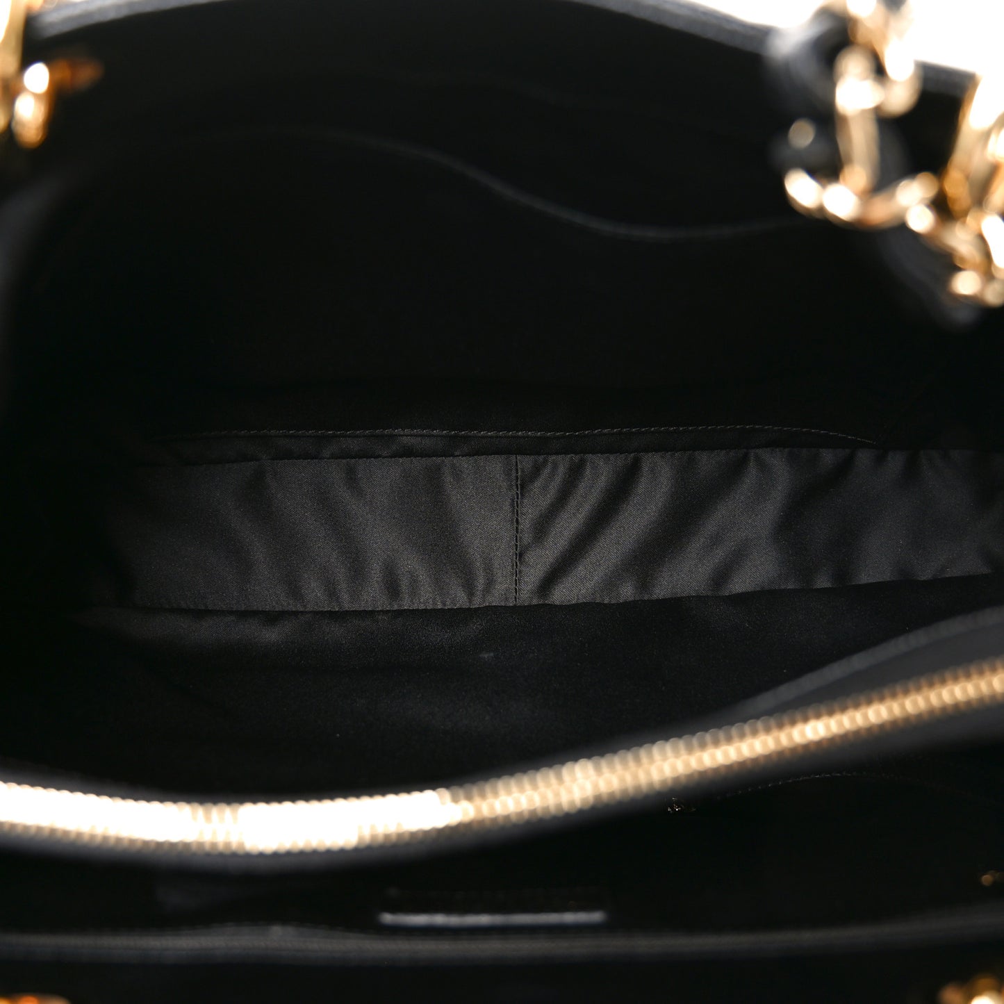 Caviar Quilted Grand Shopping Tote GST Black