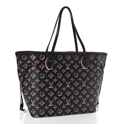 Louis Vuitton Monogram Fall For You Neverfull MM Black 4 of 9