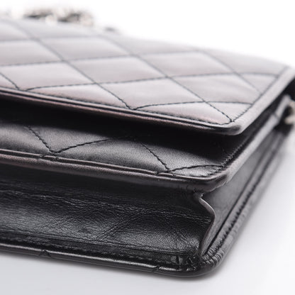 Chanel Calfskin Quilted Cambon Wallet On Chain WOC Black 12 of 13