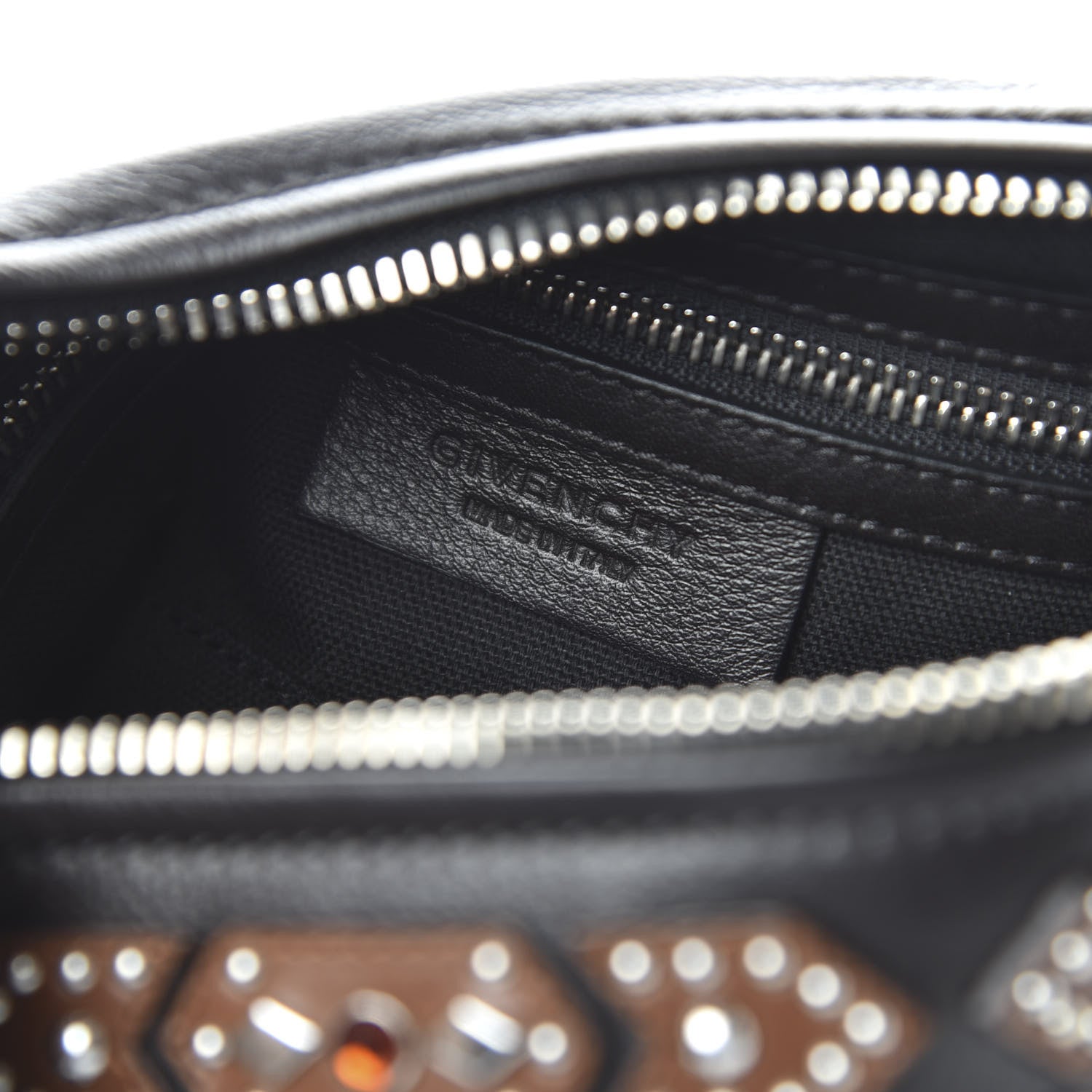 Givenchy Calfskin Small Studded Pandora Black Brown 8 of 10