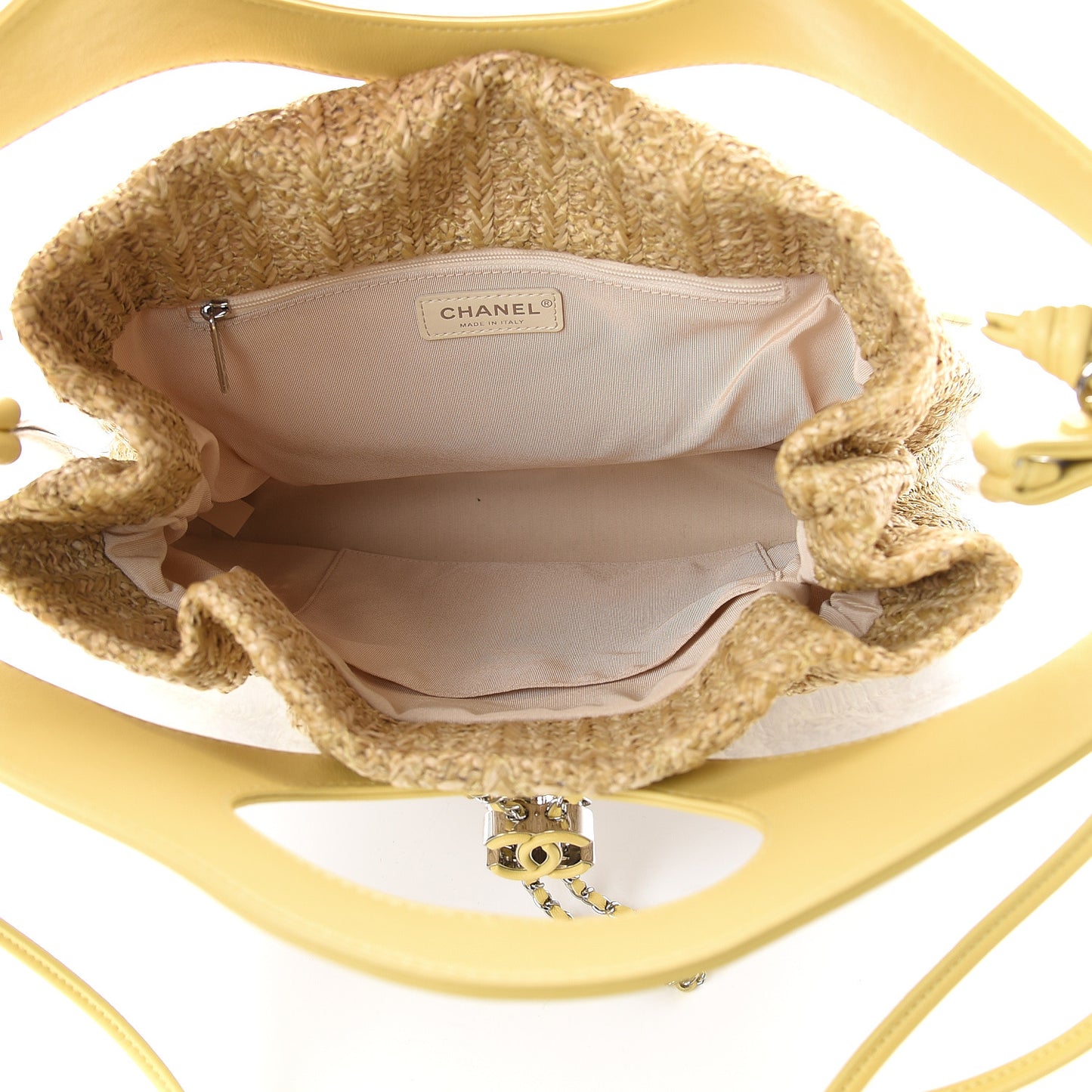 Calfskin PVC 31 Bag Yellow