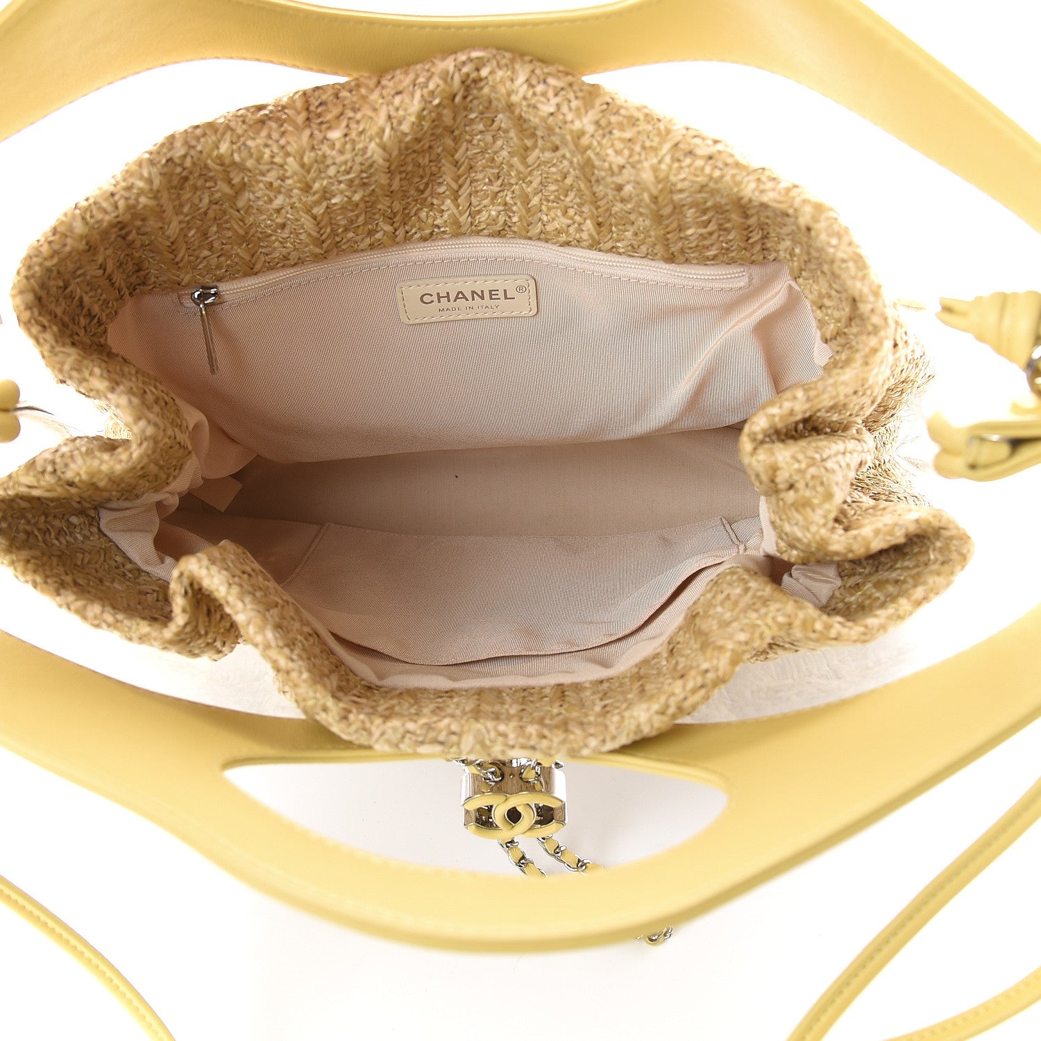 Chanel Calfskin PVC 31 Bag Yellow 4 of 8