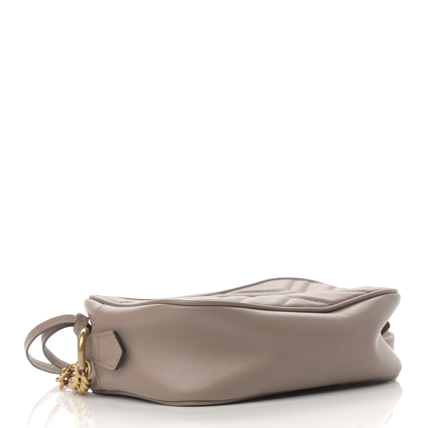 Calfskin Matelasse Mini GG Marmont Chain Shoulder Bag Porcelain Rose