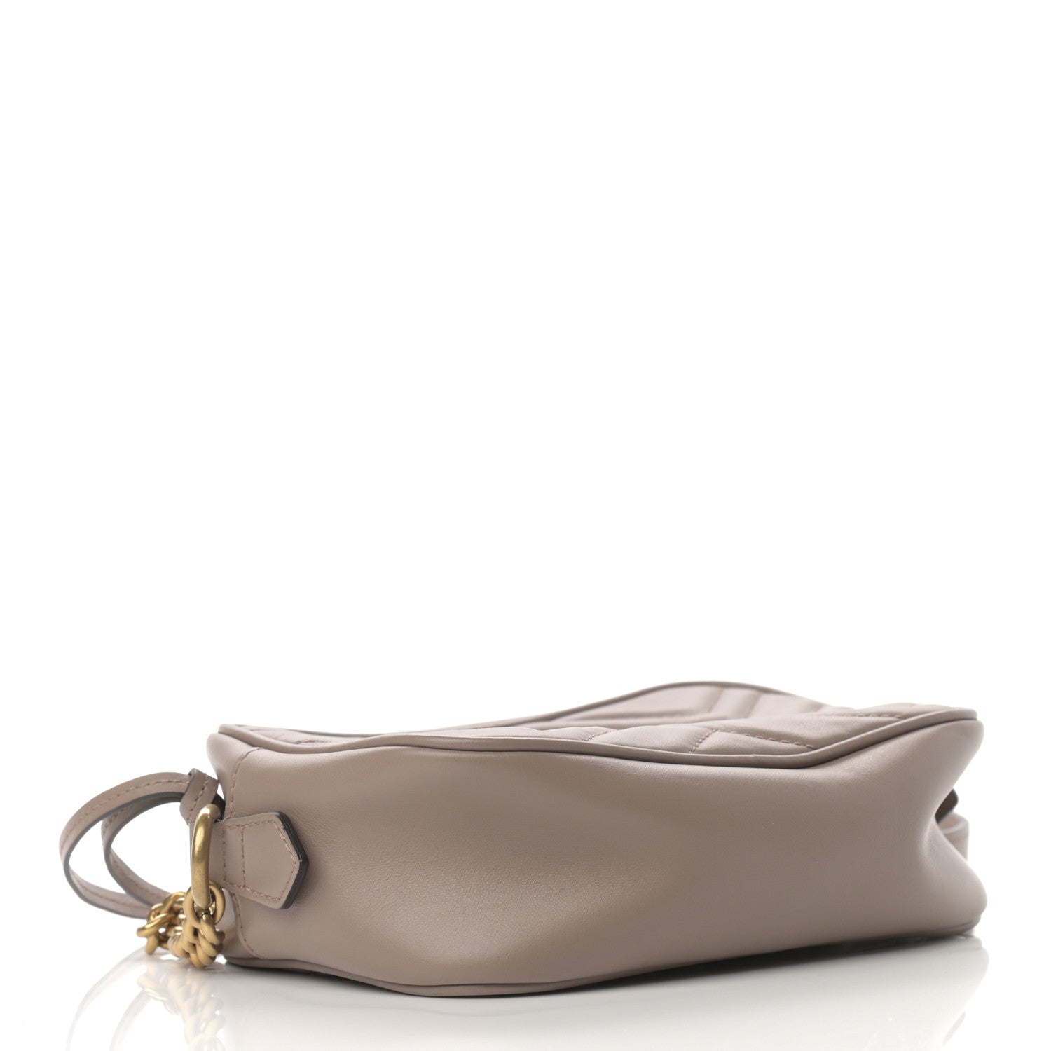 Gucci Calfskin Matelasse Mini GG Marmont Chain Shoulder Bag Porcelain Rose 4 of 10