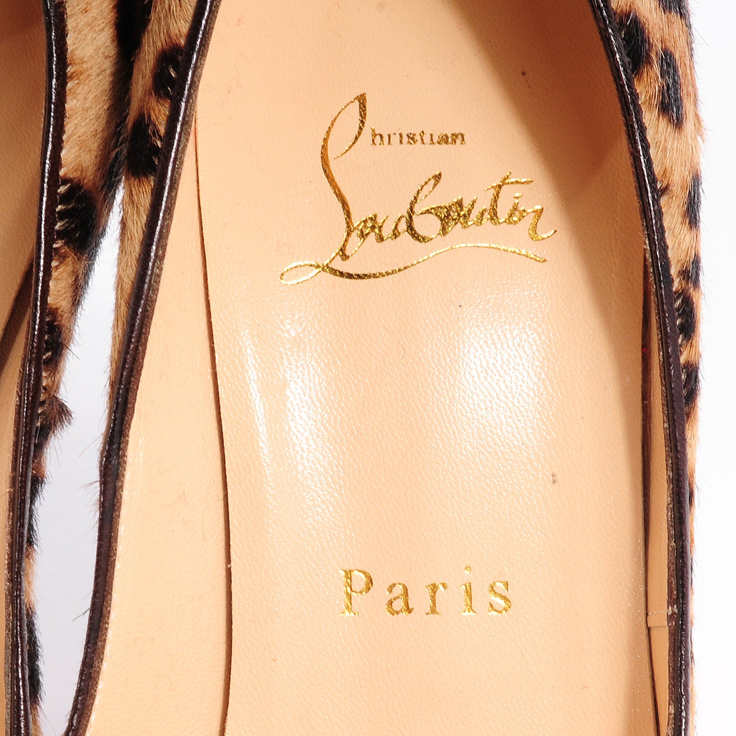 Calf Hair Cheetah Print Maryl 120 Pumps 37.5