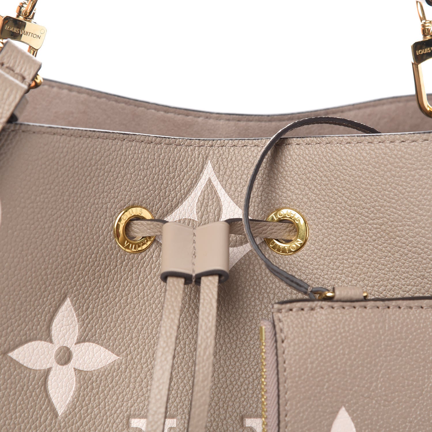 Louis Vuitton Empreinte Monogram Giant Neonoe MM Tourterelle Creme 9 of 10