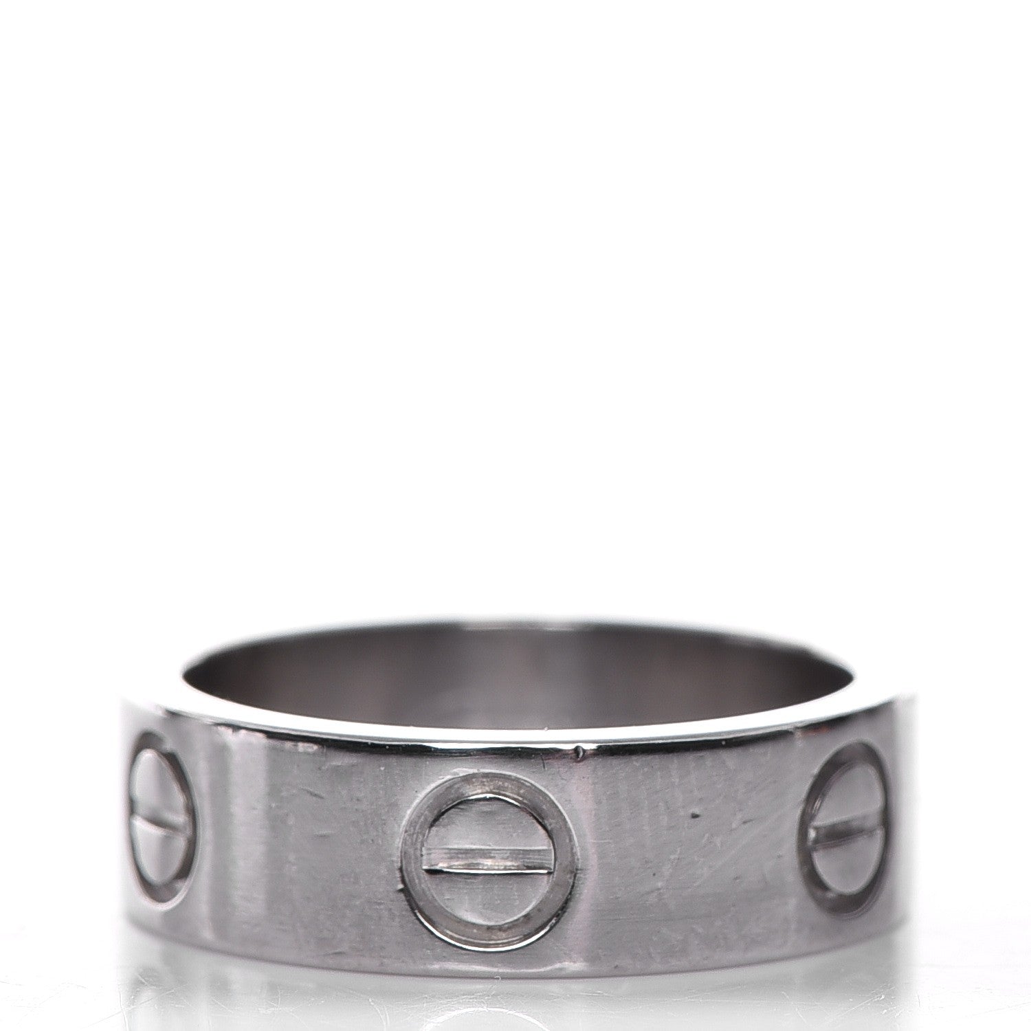 Cartier Platinum 5.5mm LOVE Ring 48 4.5 1 of 6