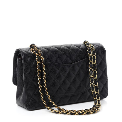Chanel Caviar Quilted Medium Double Flap Black 4 of 13