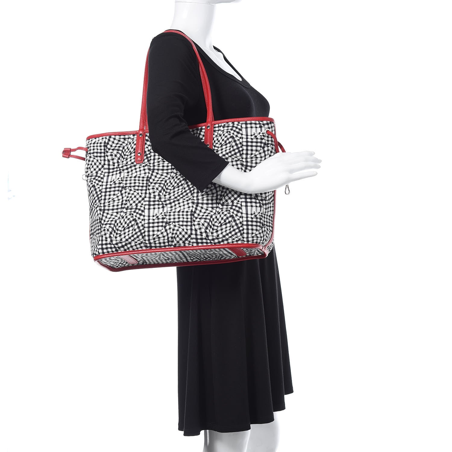MCM Visetos Medium Reversible Shopper Tote Ruby Red 2 of 14