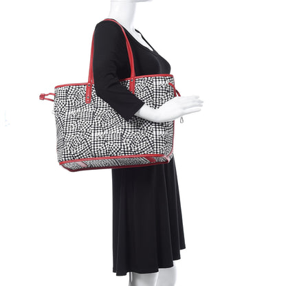 MCM Visetos Medium Reversible Shopper Tote Ruby Red 2 of 14