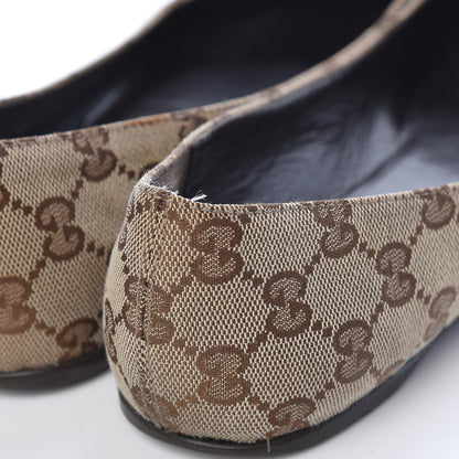 Gucci GG Monogram Ballet Flat 36.5 Beige Ebony 11 of 16