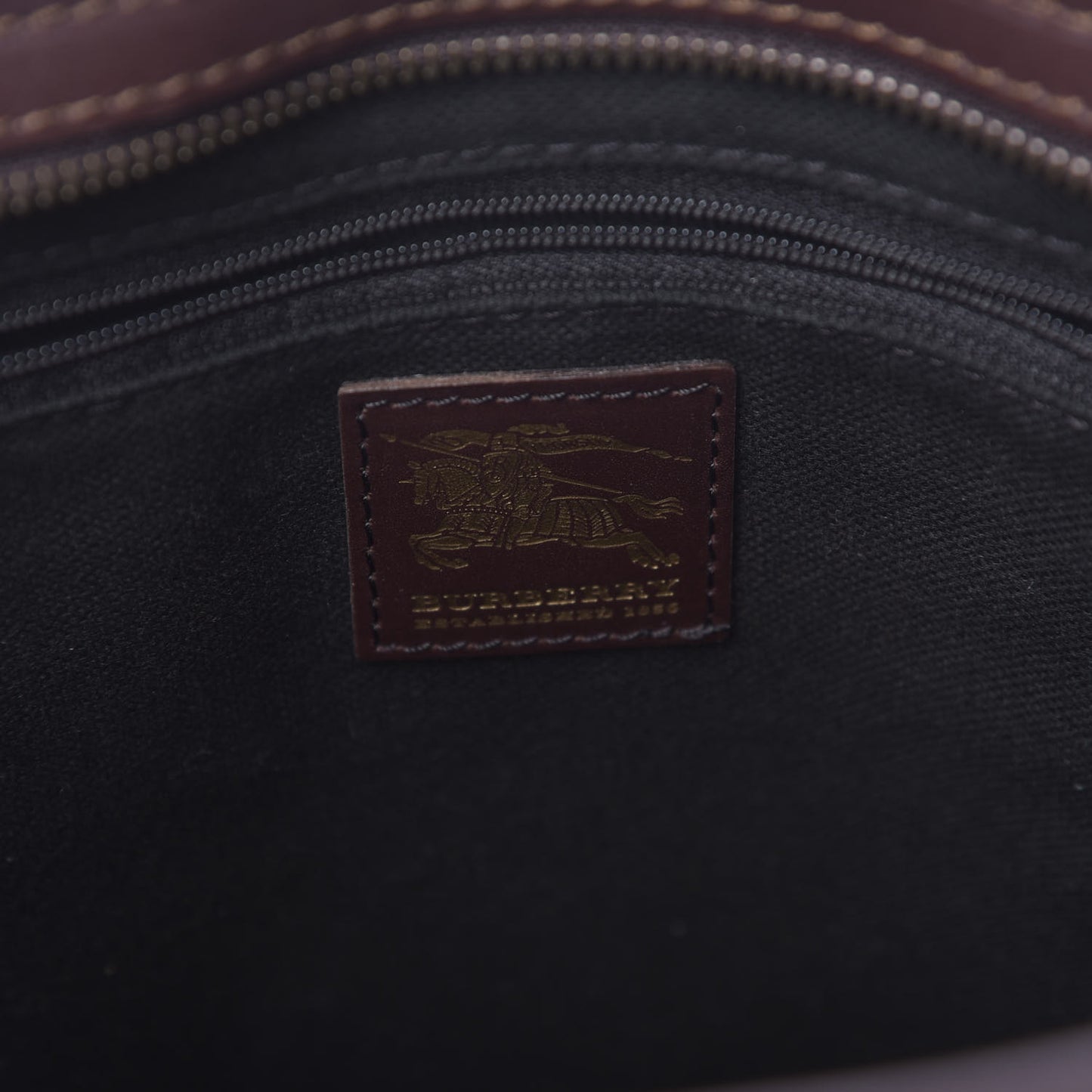 Haymarket Check Studded Tote Bag Chocolate