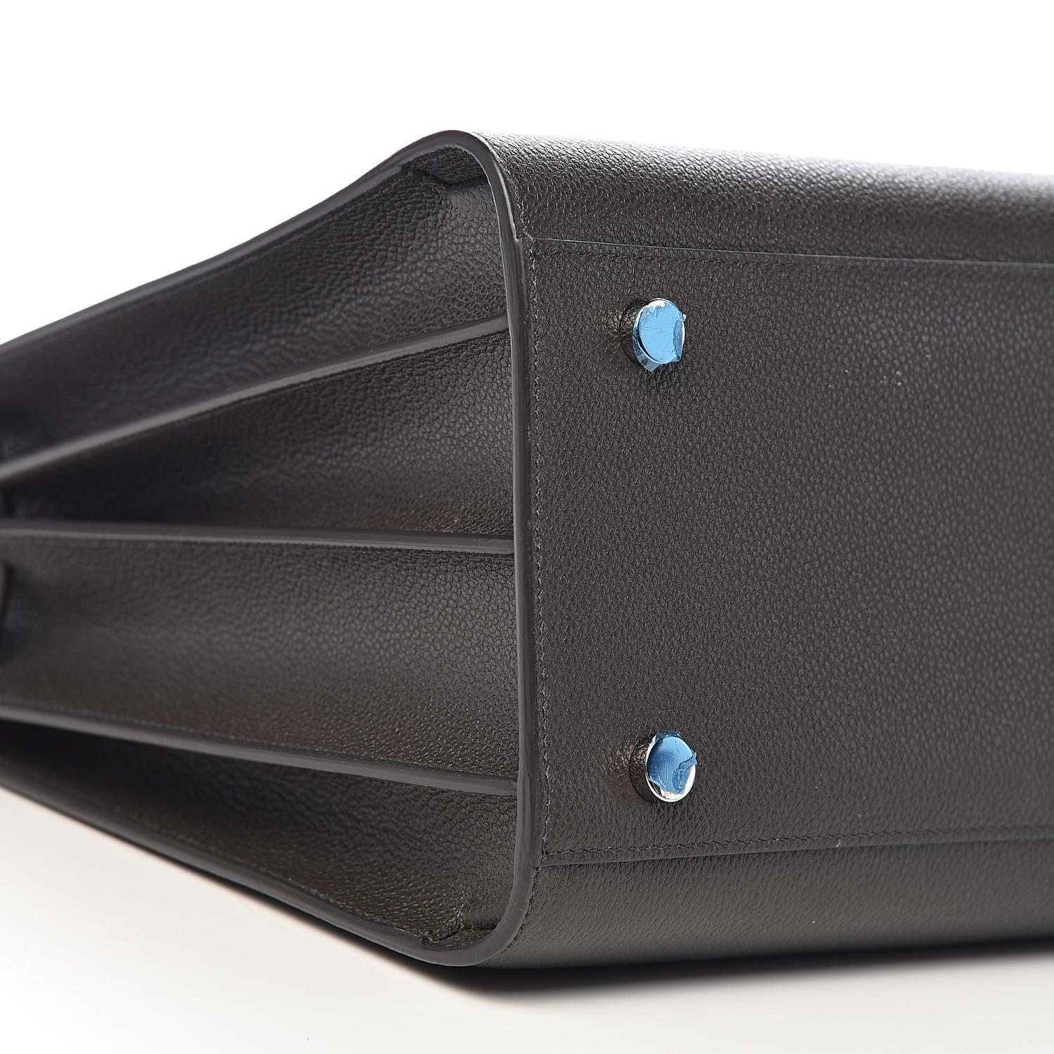 Saint Laurent Grained Calfskin Small Sac De Jour Coal 8 of 11