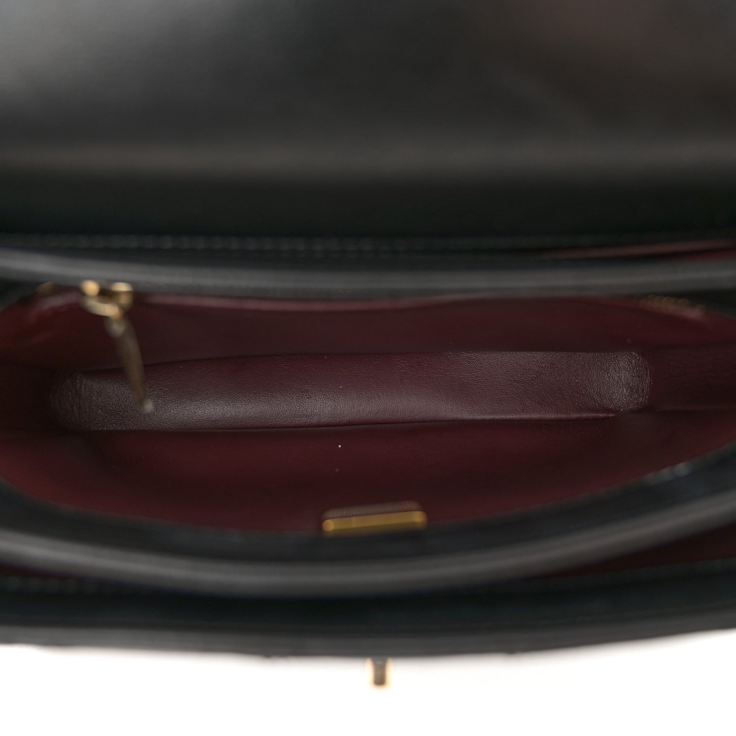 Lambskin Quilted Mini Trendy CC Dual Handle Flap Bag Black