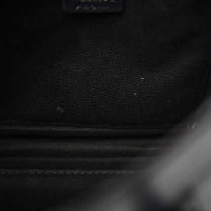 Celine Drummed Calfskin Nano Luggage Black 6 of 9