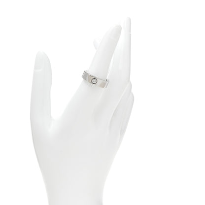 Cartier 18K White Gold Diamond Anniversary Band Ring 53 6.25 2 of 7
