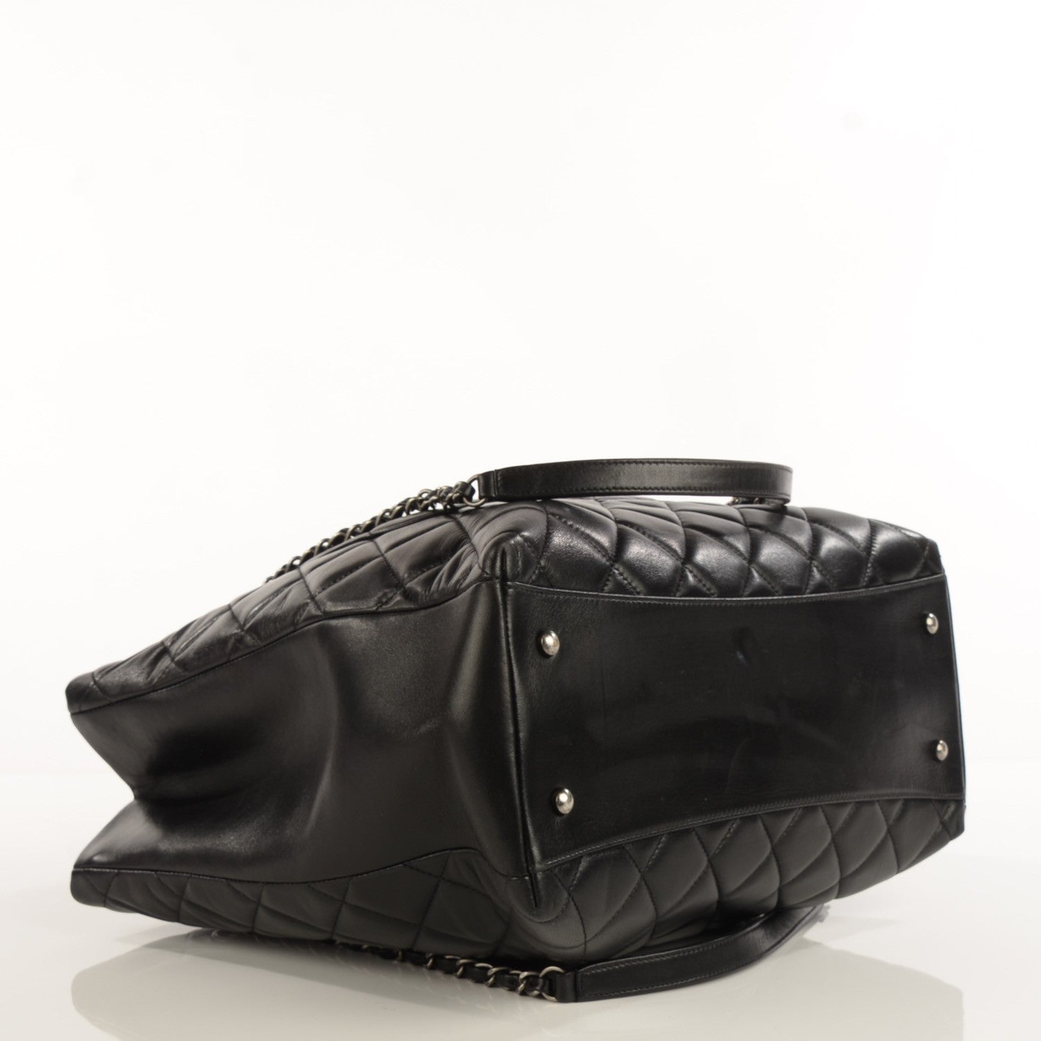 Chanel Lambskin Quilted Trendy CC Shopping Tote Black 4 of 7