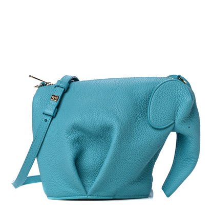 Loewe Calfskin Mini Elephant Crossbody Bag Turquoise 1 of 7