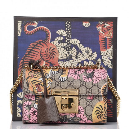 Gucci GG Supreme Monogram Bengal Small Padlock Shoulder Bag Beige Pink 8 of 8