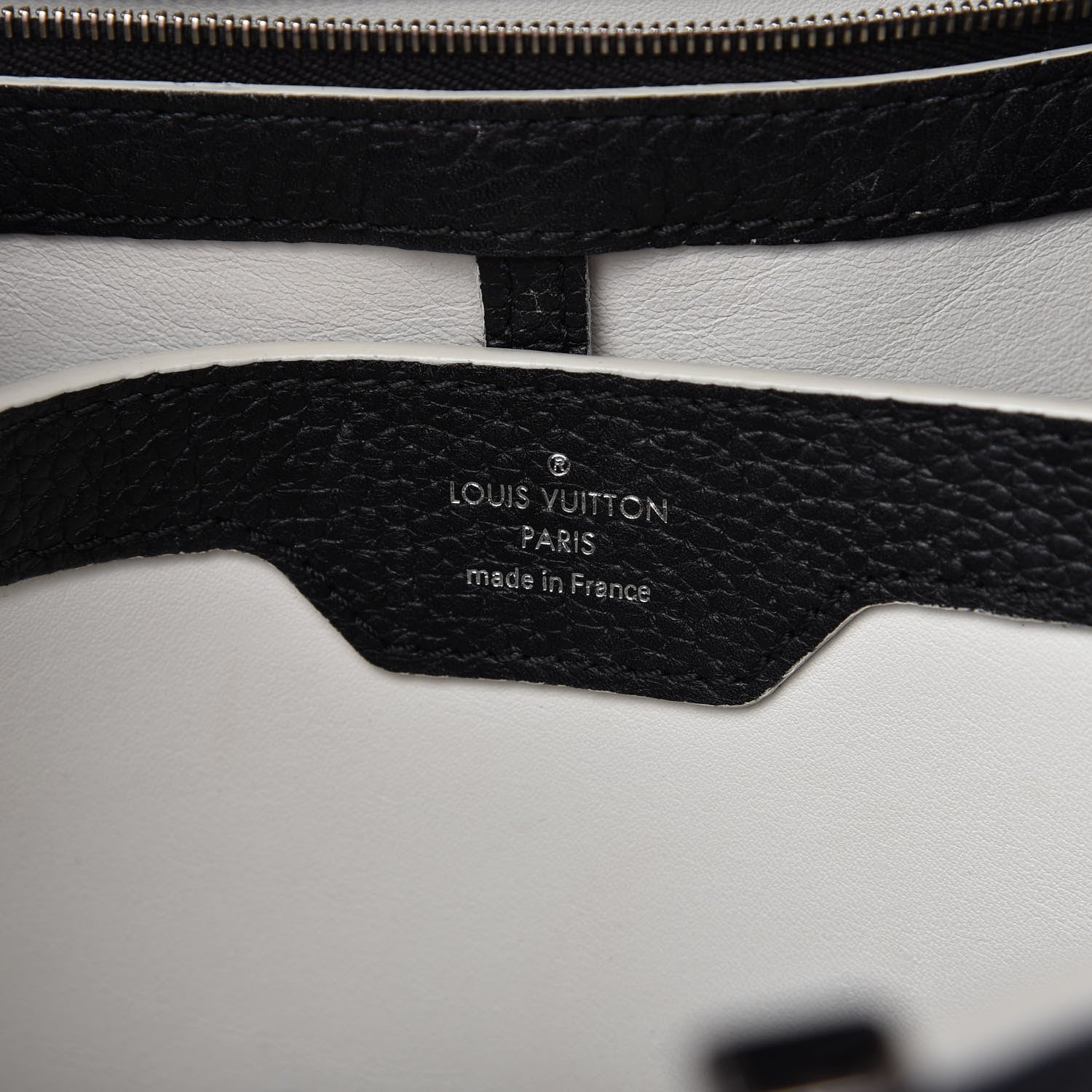 Louis Vuitton Taurillon Stitched Capucines PM Black 7 of 10
