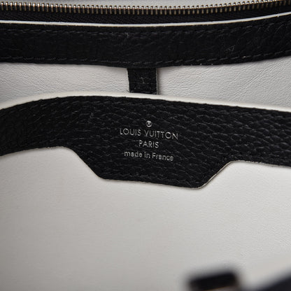 Louis Vuitton Taurillon Stitched Capucines PM Black 7 of 10
