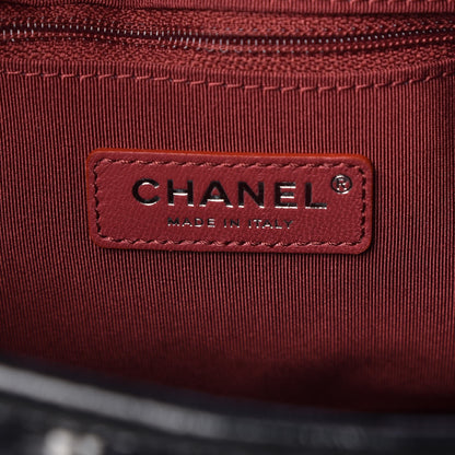 Chanel Tweed Calfskin Quilted Medium Gabrielle Hobo Black White 7 of 8