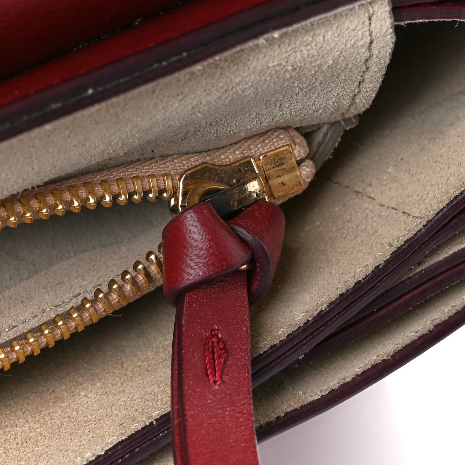 Chloe Calfskin Suede Medium Faye Shoulder Bag Plum Purple 18 of 18