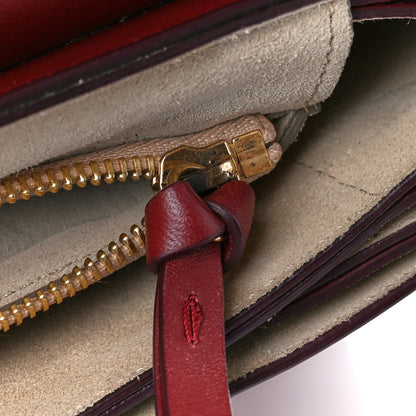 Chloe Calfskin Suede Medium Faye Shoulder Bag Plum Purple 18 of 18