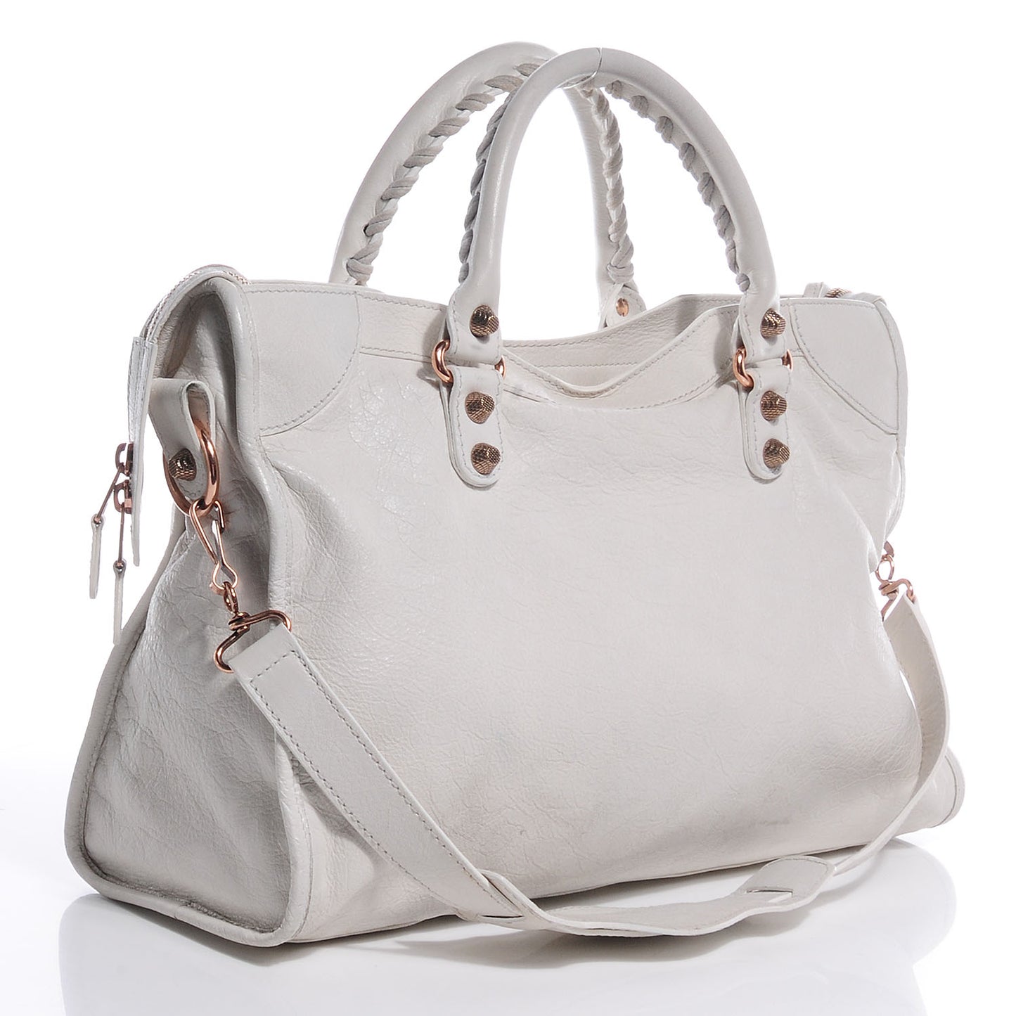 Agneau Giant 12 Rose Gold Hardware City White