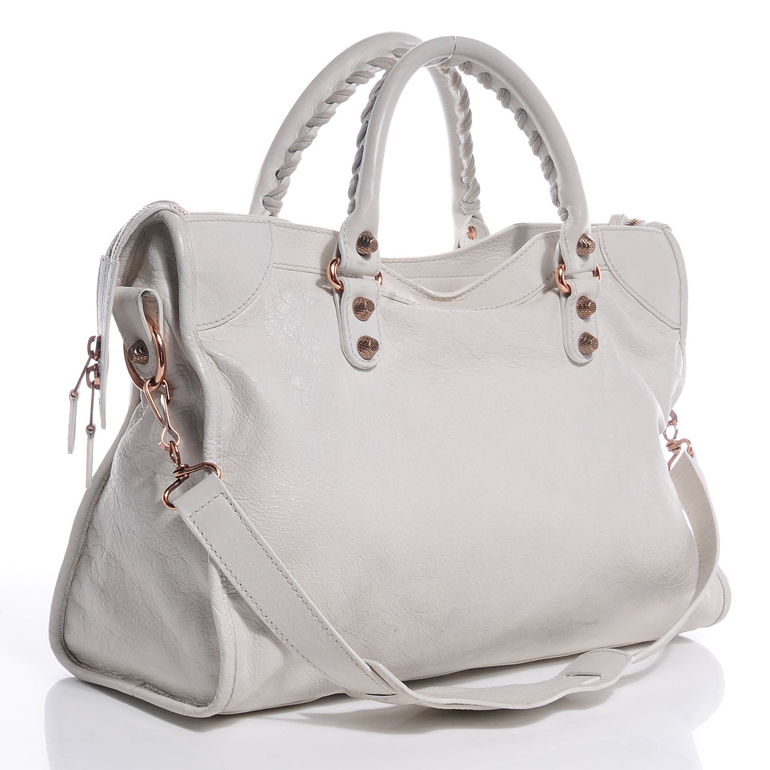 Balenciaga Agneau Giant 12 Rose Gold Hardware City White 3 of 12