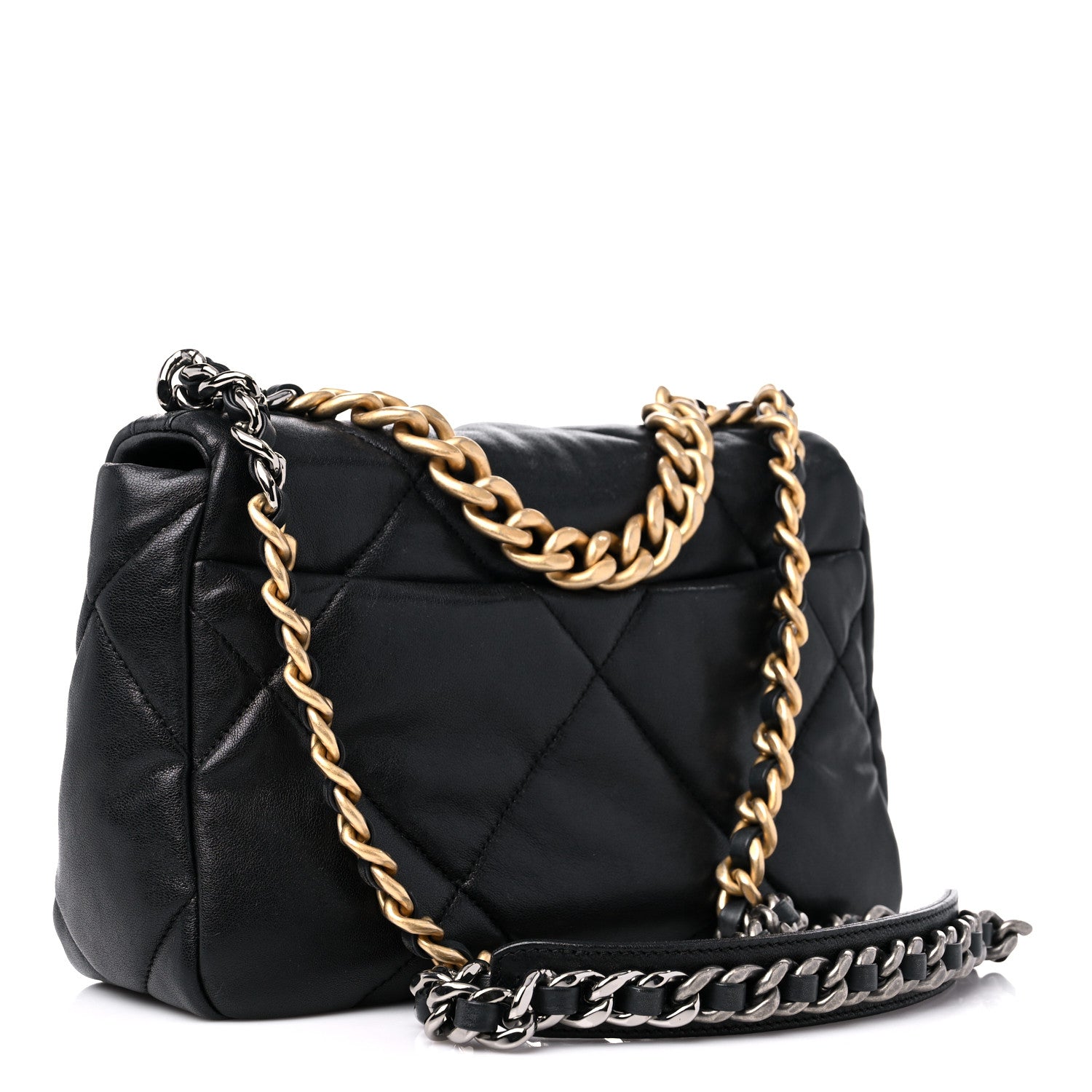 Chanel Lambskin Quilted Medium Chanel 19 Flap Black 3 of 11