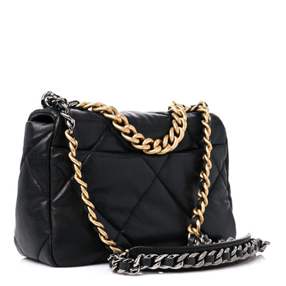 Chanel Lambskin Quilted Medium Chanel 19 Flap Black 3 of 11