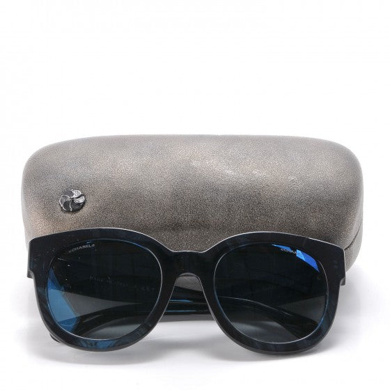 Acetate Butterfly Signature CC Sunglasses 5358 Dark Blue