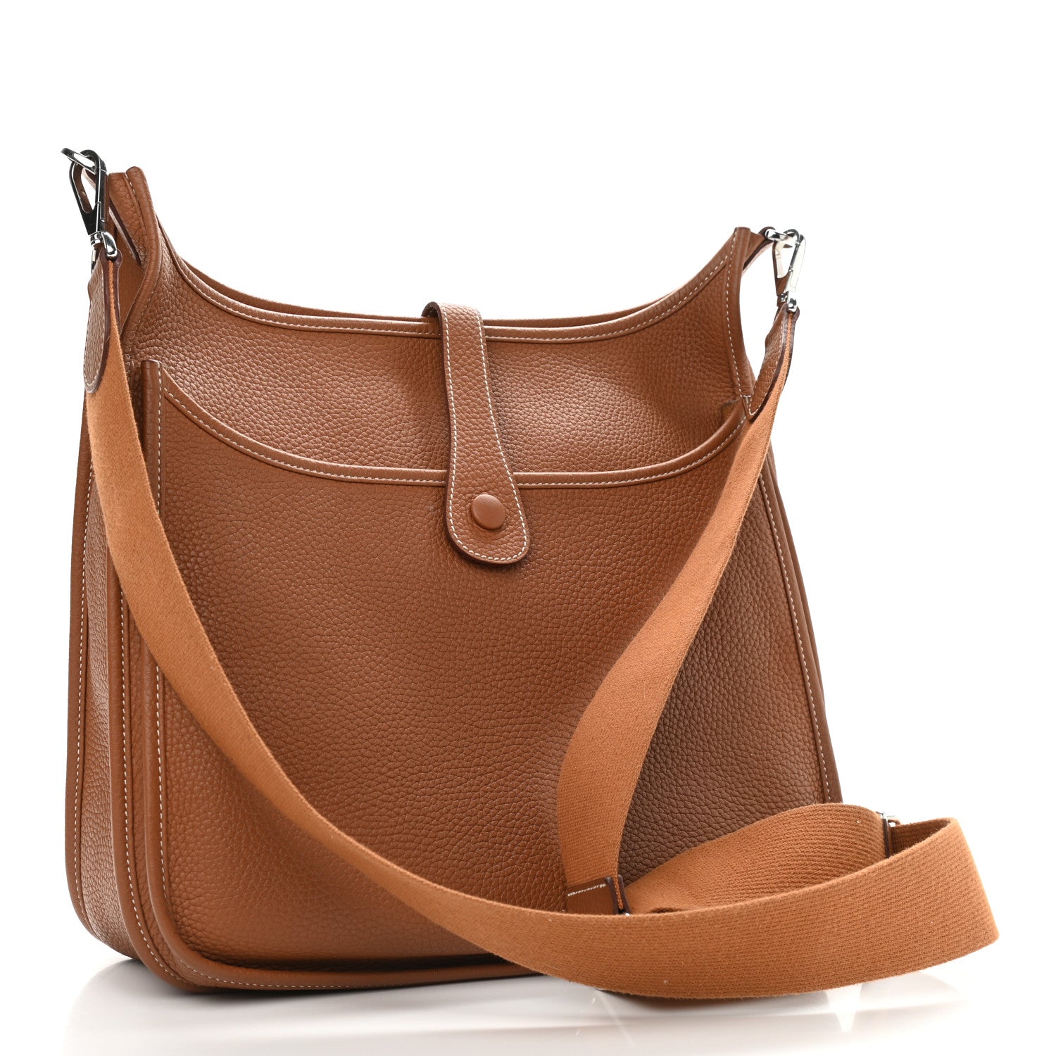 Hermes Taurillon Clemence Evelyne III GM Gold 3 of 15