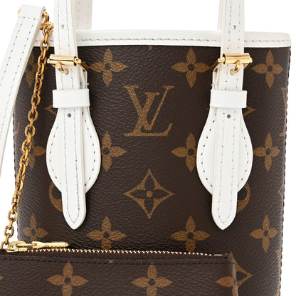 Louis Vuitton Monogram LV Match Nano Bucket Bag White 9 of 11