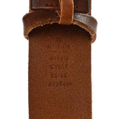 Gucci Faded Calfskin Double G 40mm Belt 85 34 Cuir 5 of 9