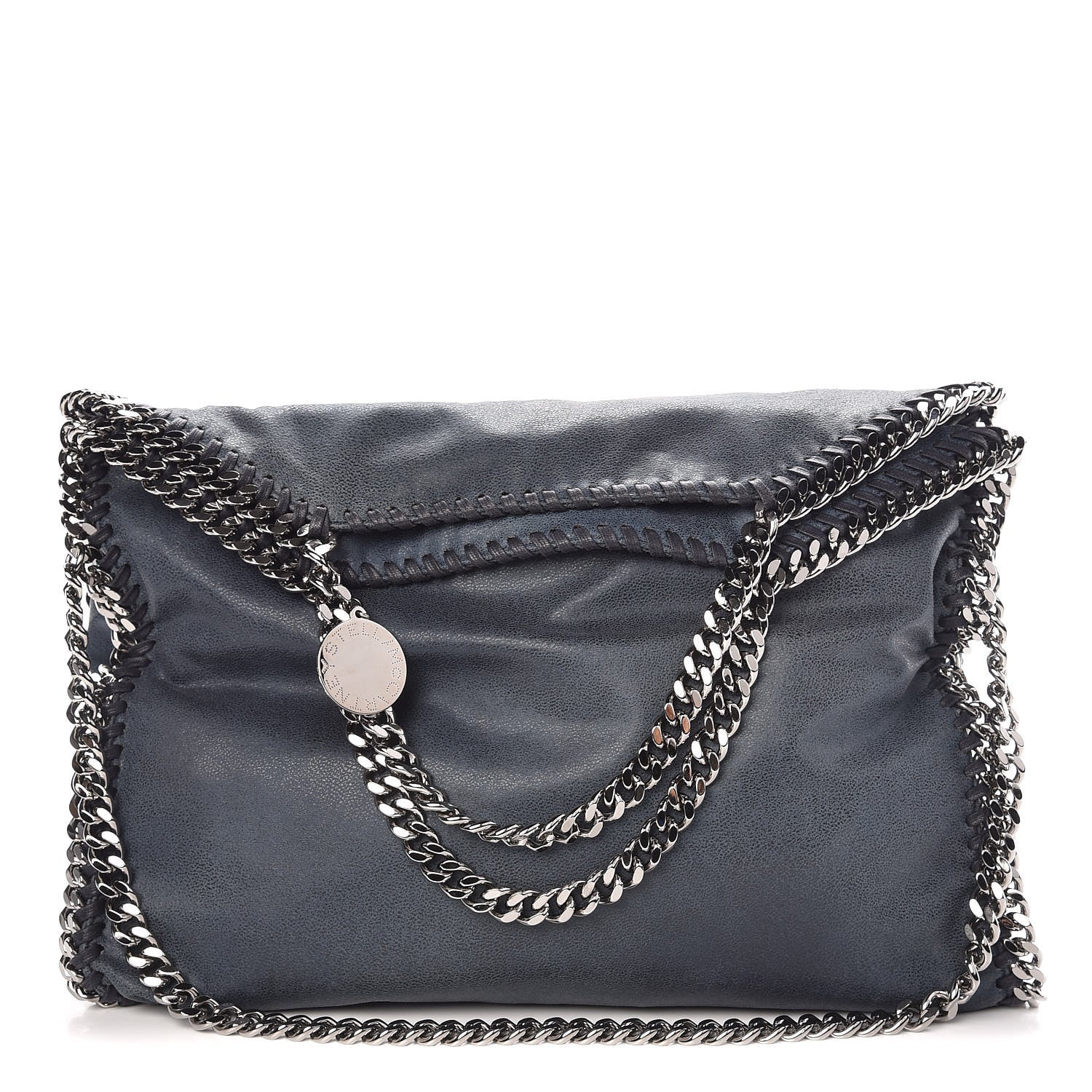 Stella McCartney Shaggy Deer Falabella Fold Over Tote Blue 1 of 7