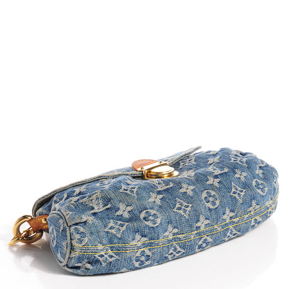 Louis Vuitton Monogram Denim Mini Pleaty Blue 4 of 6