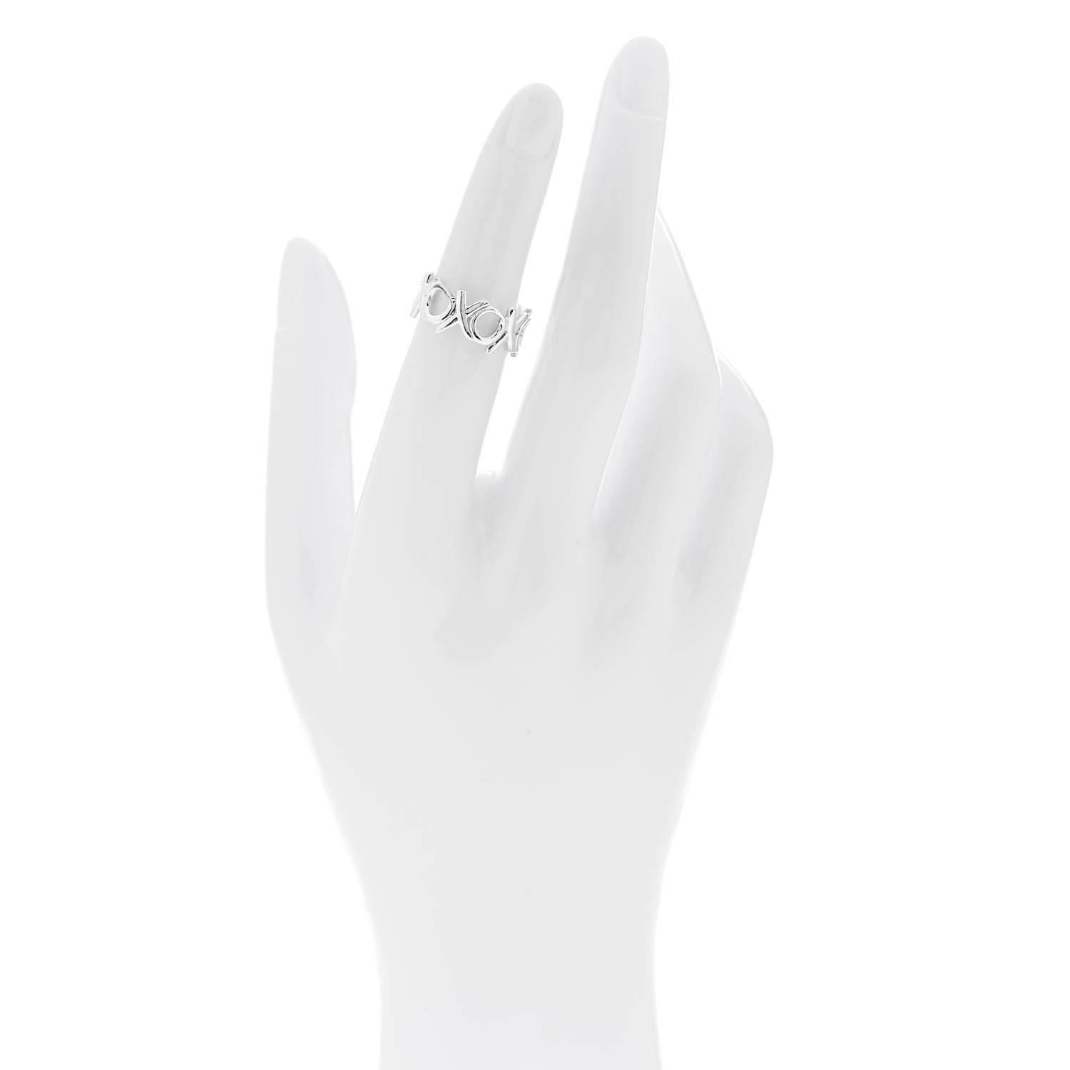 Tiffany Sterling Silver Paloma Picasso Love Kisses Ring 49 4.75 2 of 4