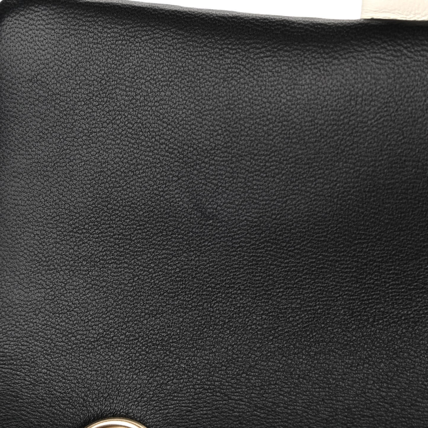 Lambskin Quilted Mini Rectangular Flap Black White
