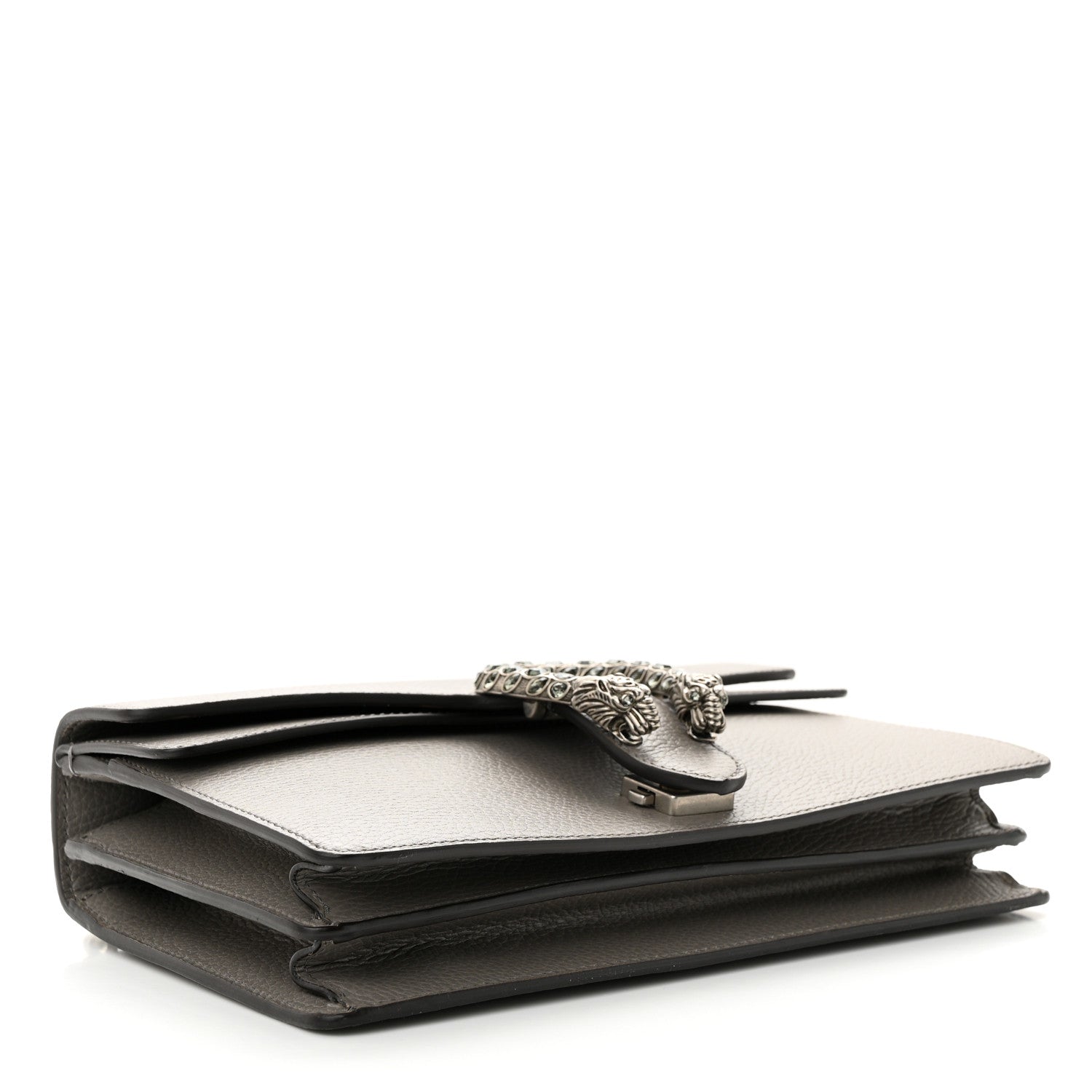 Gucci Pebbled Calfskin Small Dionysus Shoulder Bag Dusty Grey 4 of 11