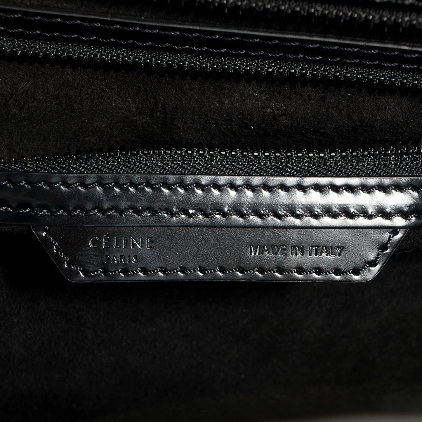 Spazzolato Calfskin Small Luggage Black