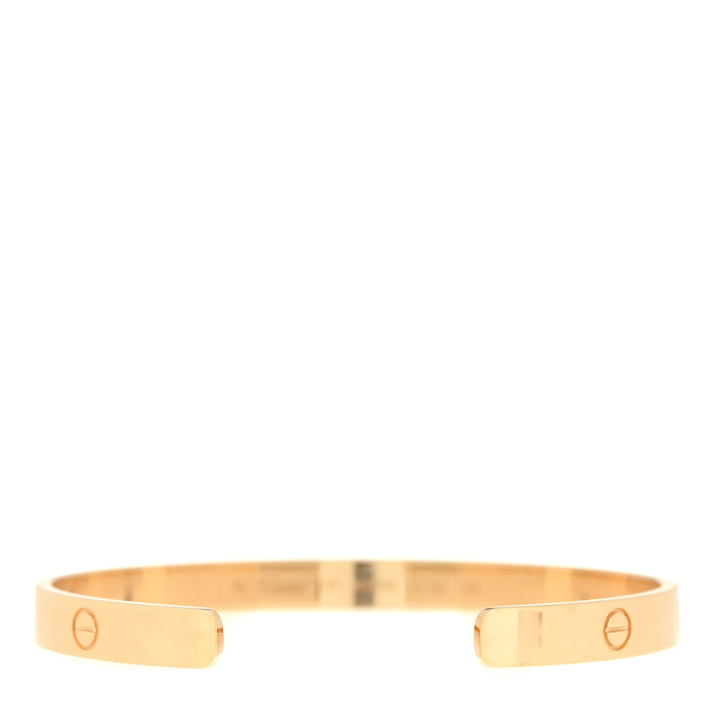 18K Yellow Gold LOVE Cuff Bracelet 21